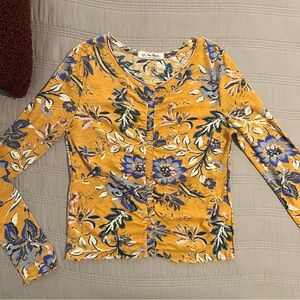 We The Free Dreamed of You Floral Ruched Honey Combo Top